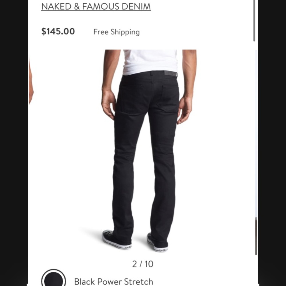 Naked & Famous Skinny Guy Skinny Fit Jeans - Picture 4 of 7